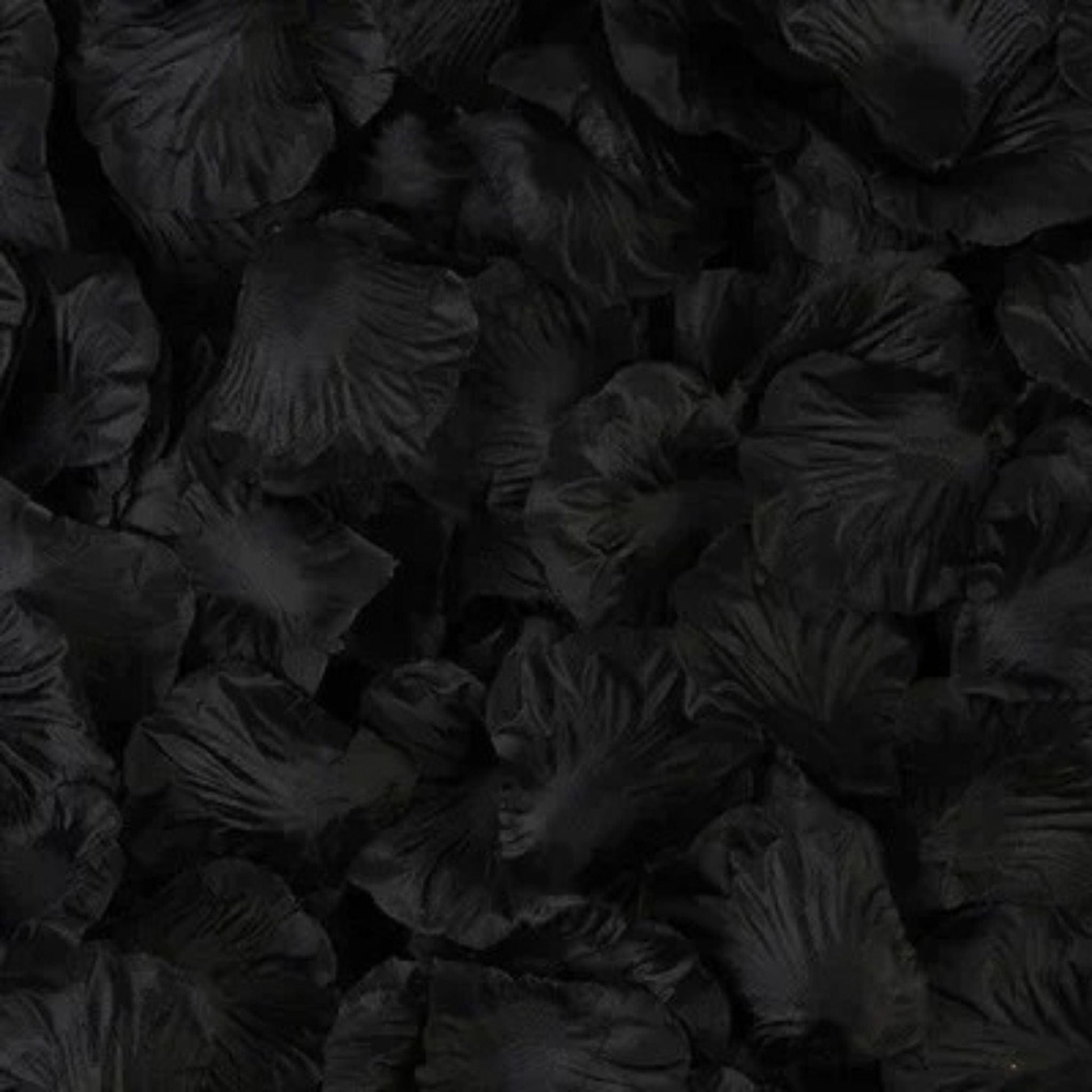 Pétales De Rose Artificielles Noir / 100 unités
