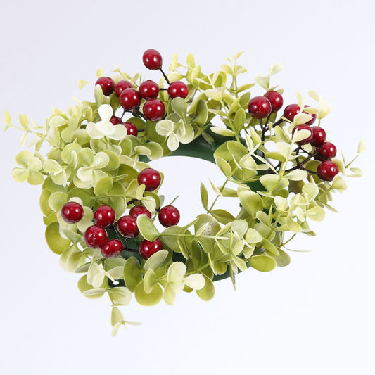 Petite Couronne de Noël en Eucalyptus Artificiel