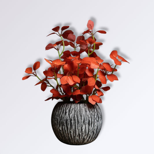 Petite Plante Artificielle Eucalyptus Rouge
