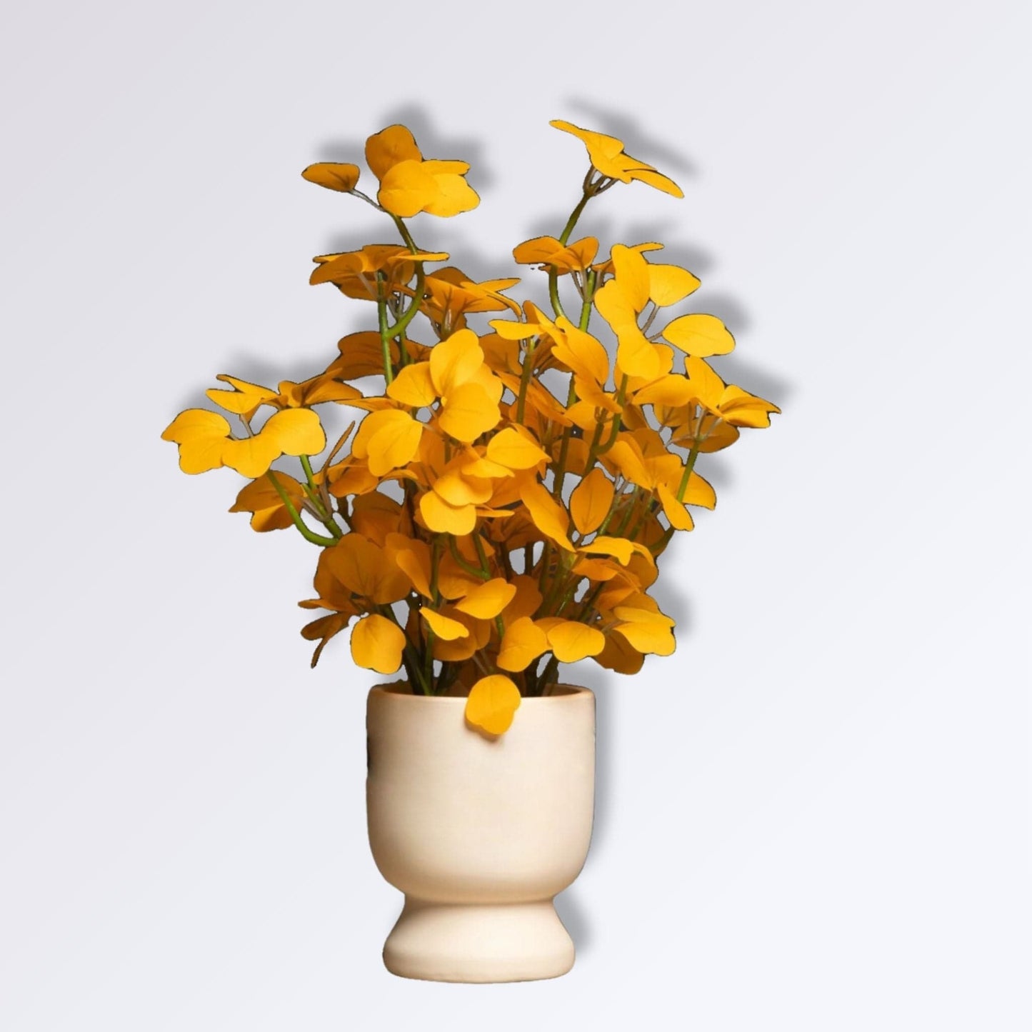 Petite Plante Artificielle Eucalyptus Jaune