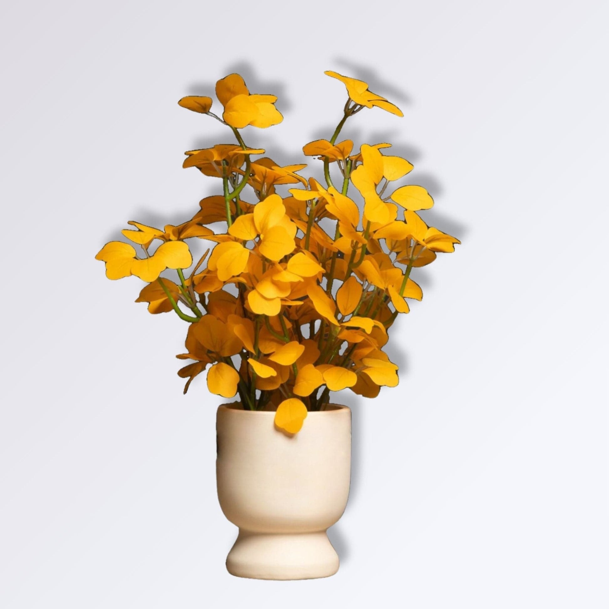 Petite Plante Artificielle Eucalyptus Jaune