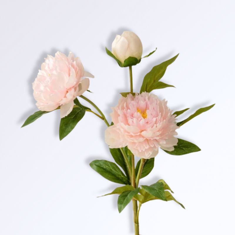 Pivoine Fleurs Artificielles Comme des Vraies Rose clair
