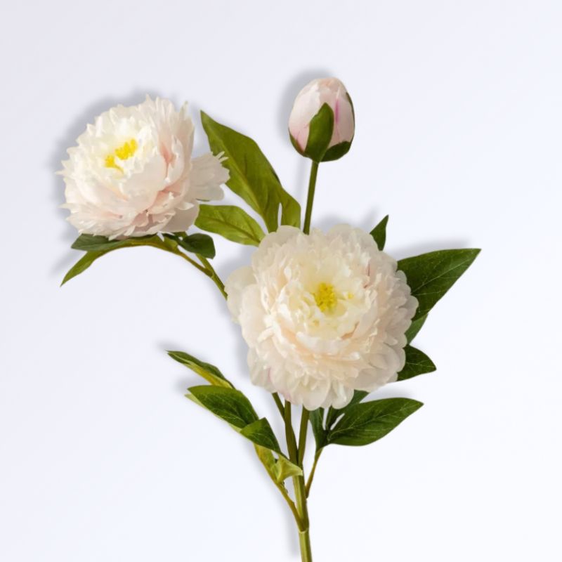 Pivoine Fleurs Artificielles Comme des Vraies Rose pâle