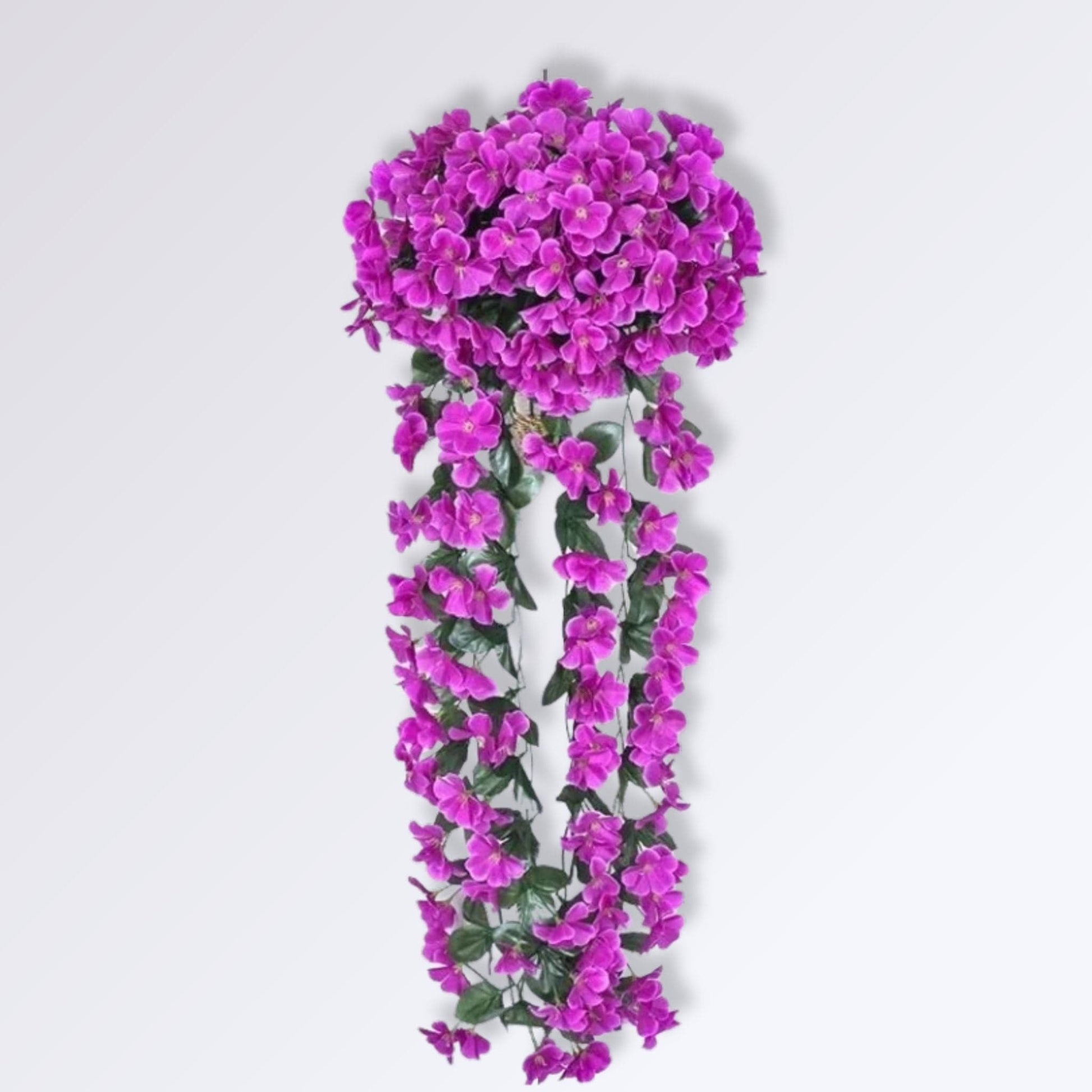 Plante Artificielle à Fleurs Tombante | 85cm Mauve