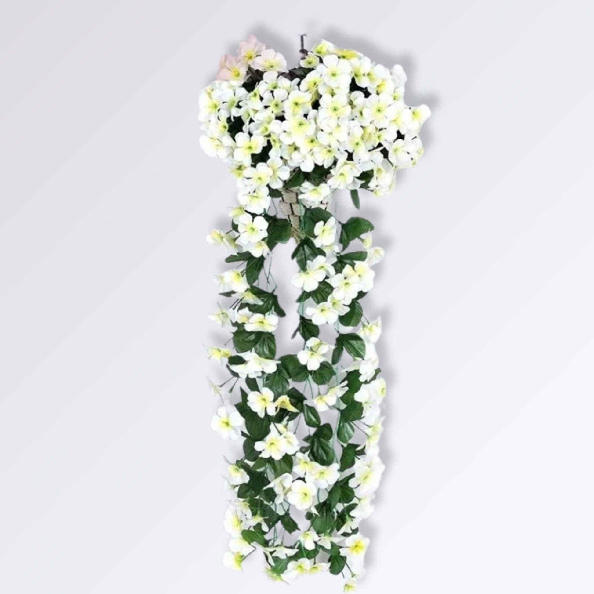 Plante Artificielle à Fleurs Tombante | 85cm Blanc