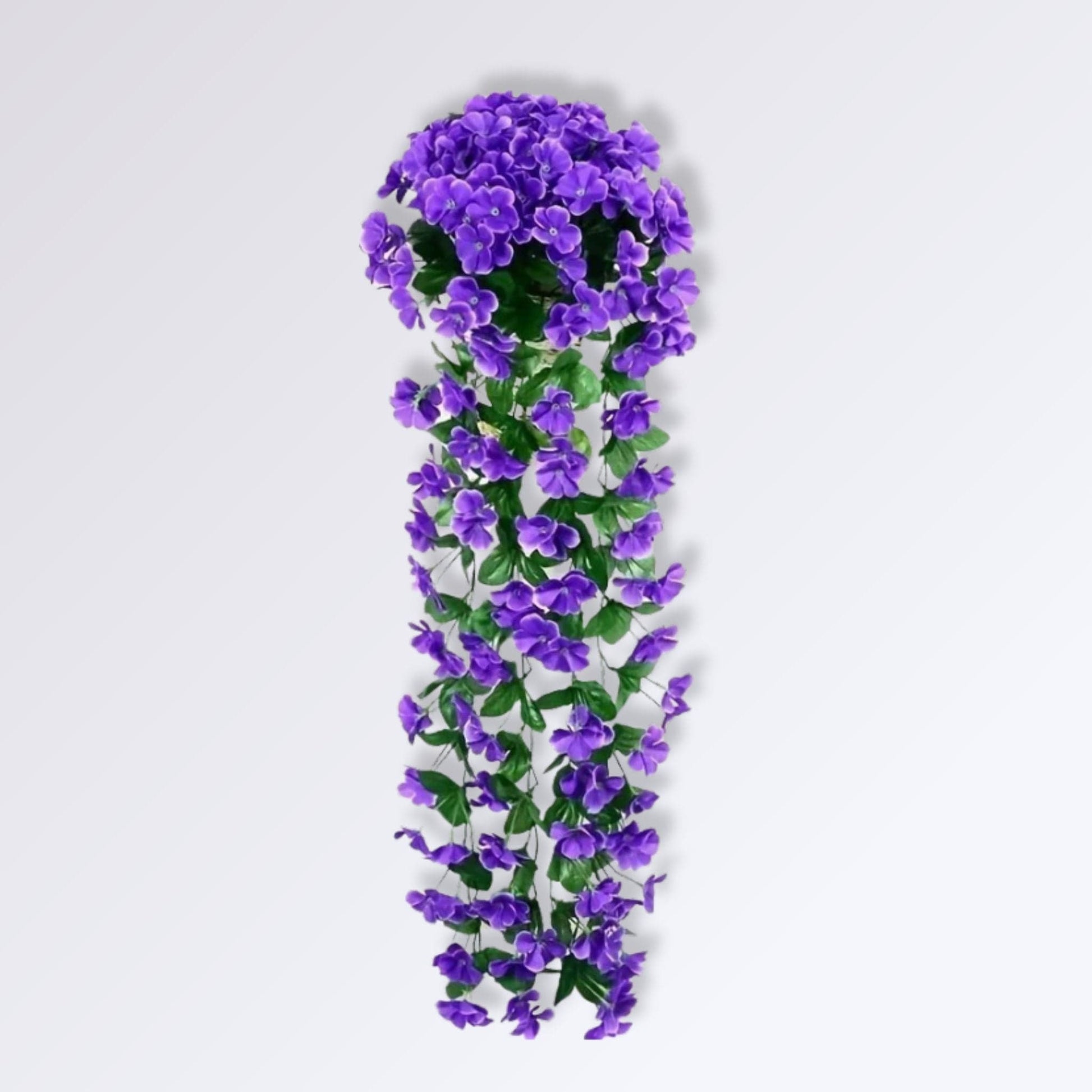 Plante Artificielle à Fleurs Tombante | 85cm Bleu