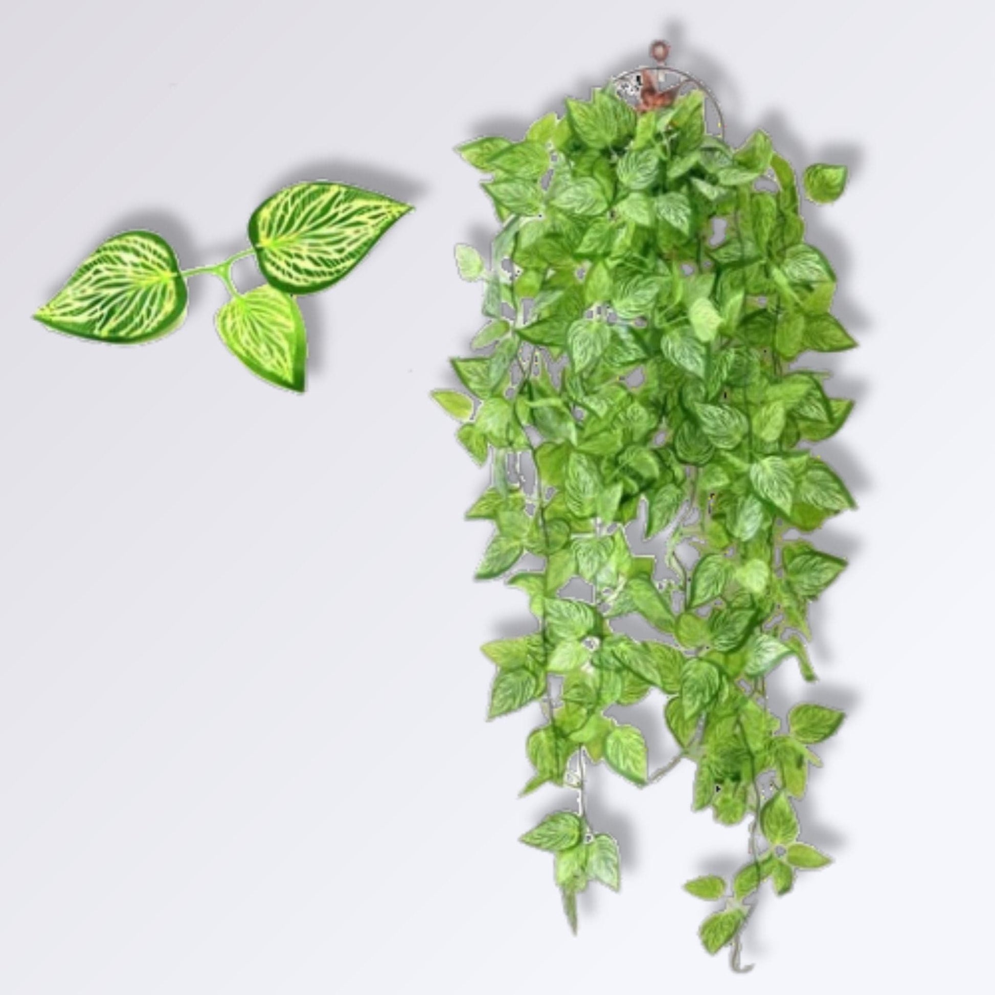 Plante Artificielle Murale Tombante | feuille rainurée