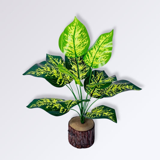 Plante Artificielle Verte et Jaune Dieffenbachia