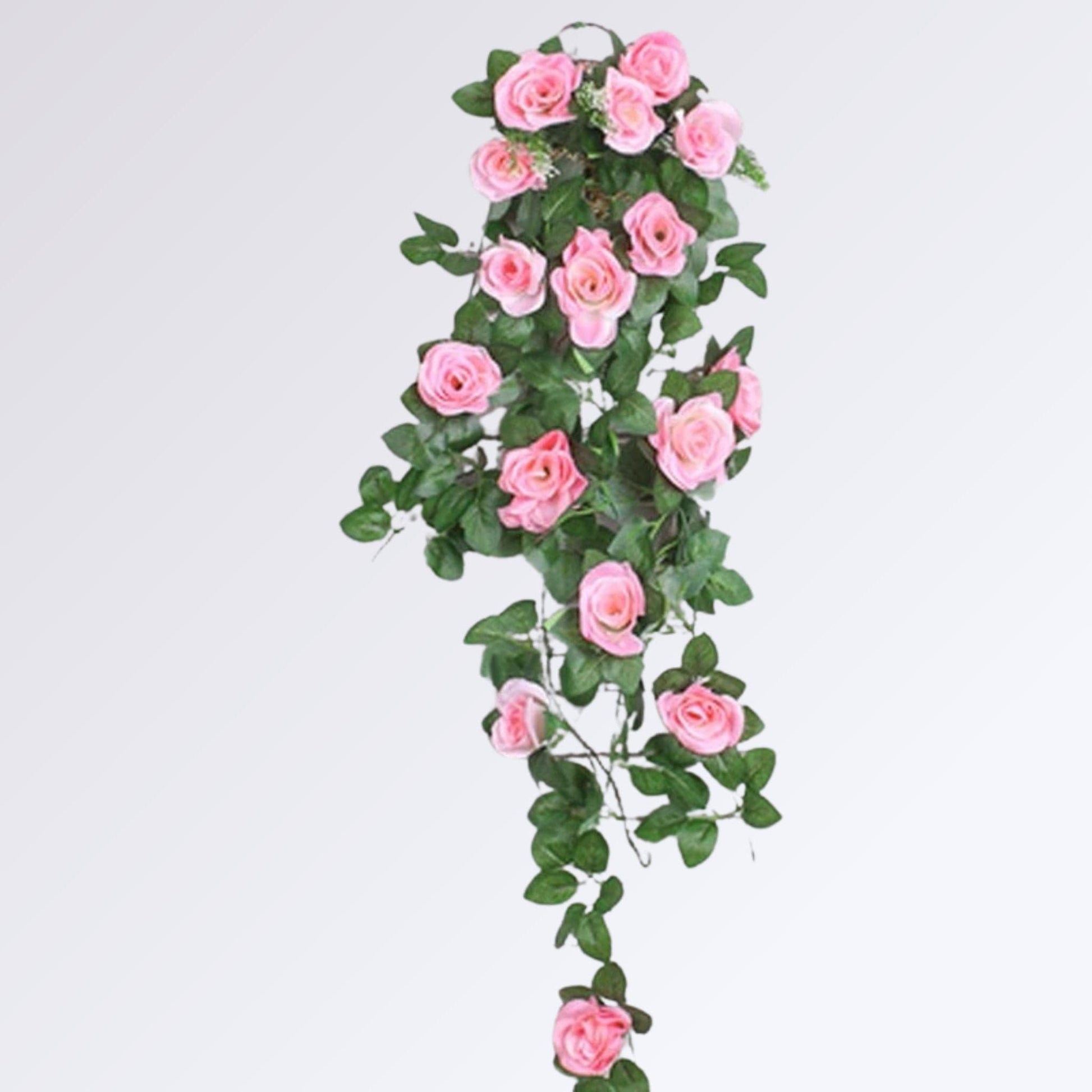 Plante Retombante Artificielle Fleurie Couleur Rose clair