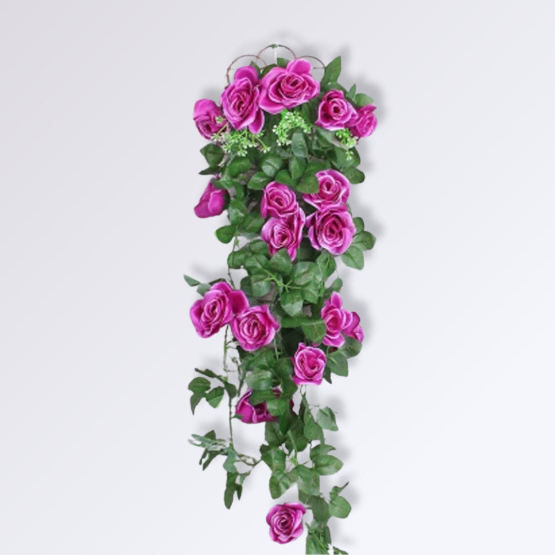 Plante Retombante Artificielle Fleurie Couleur Violet