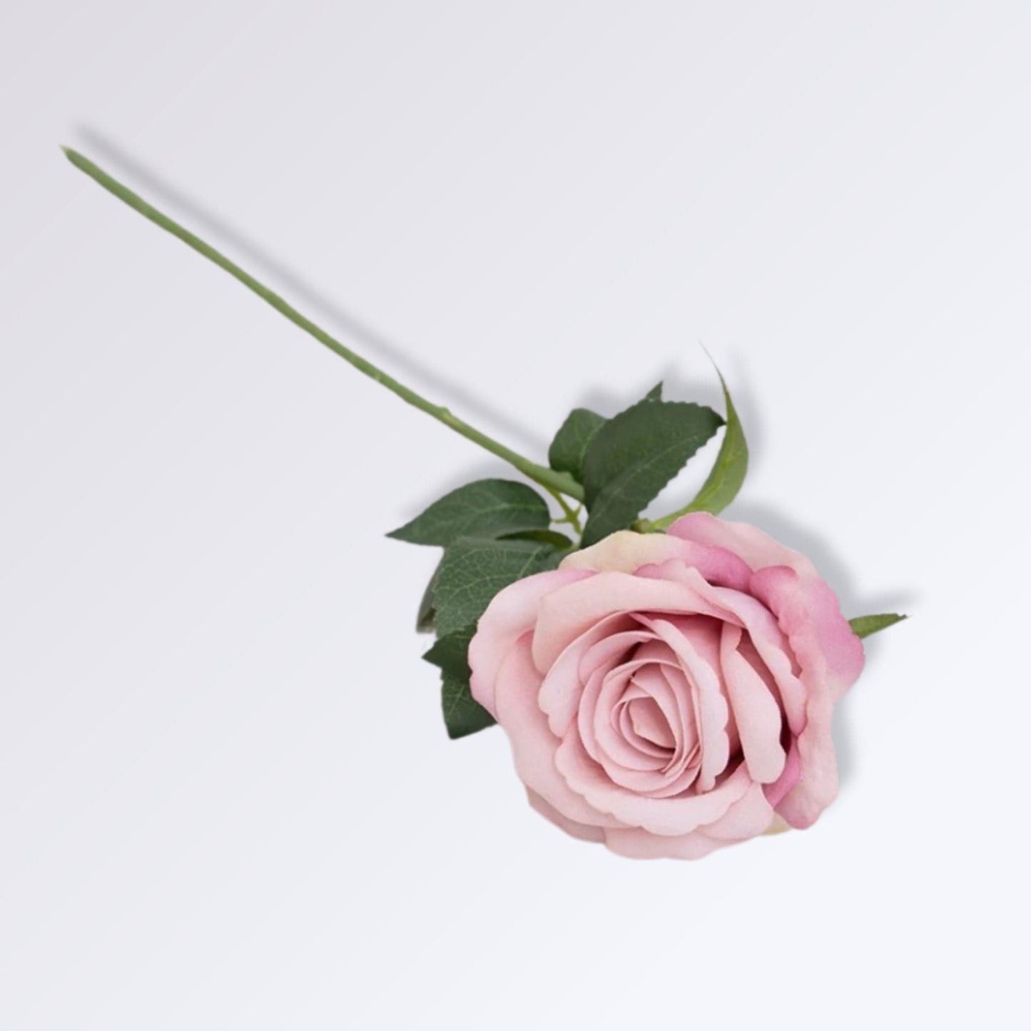 Rose Artificielle avec Tige | 50cm Mauve / 1 unité