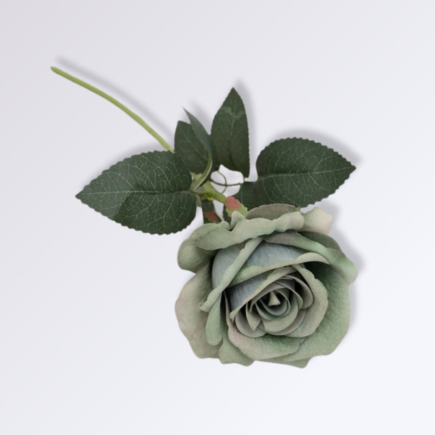 Rose Artificielle avec Tige | 50cm Vert / 1 unité