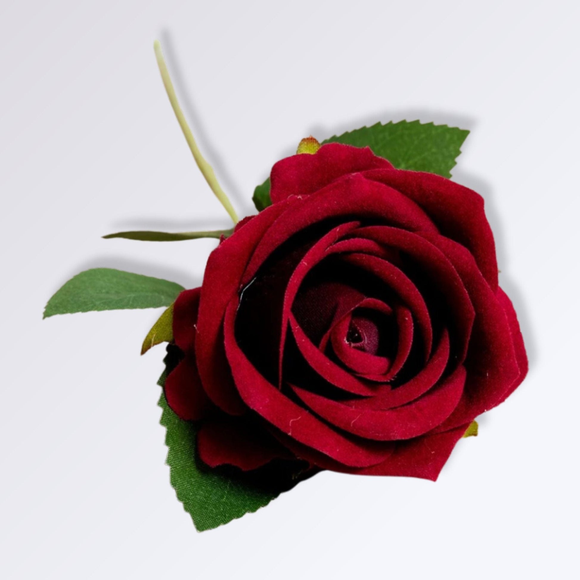 Rose Rouge Artificielle | 50cm Rouge sombre / 1 unité