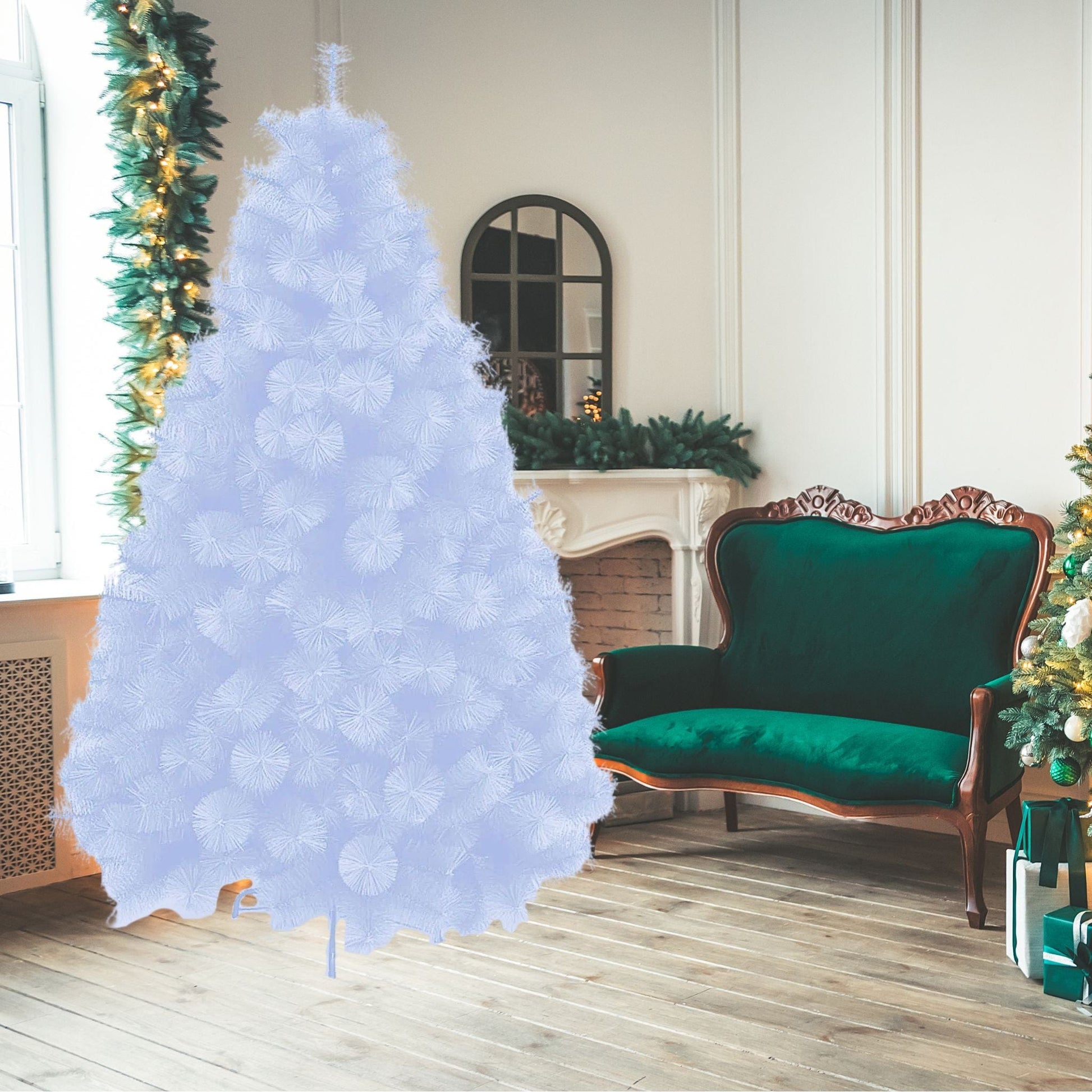 Sapin De Noël Artificiel Blanc jusqu'à 2m10 