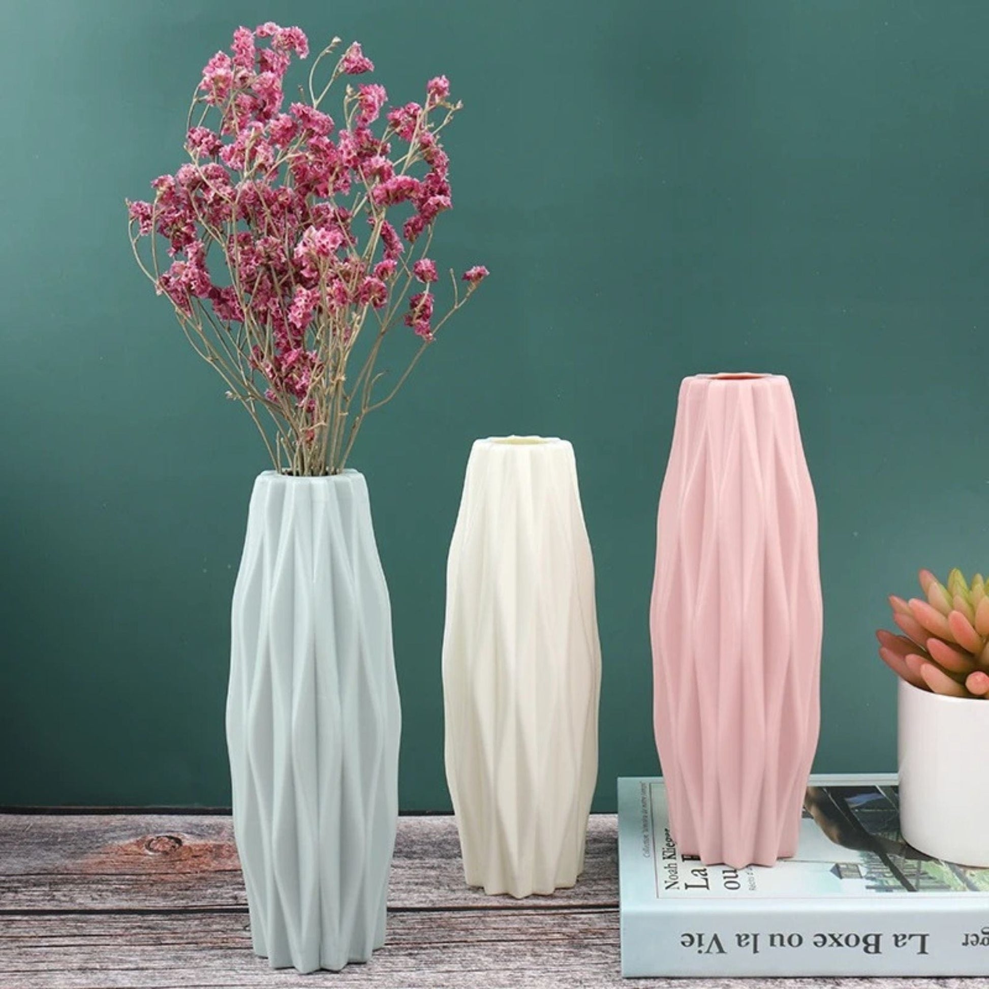 Vase à Fleurs Imitation Céramique 