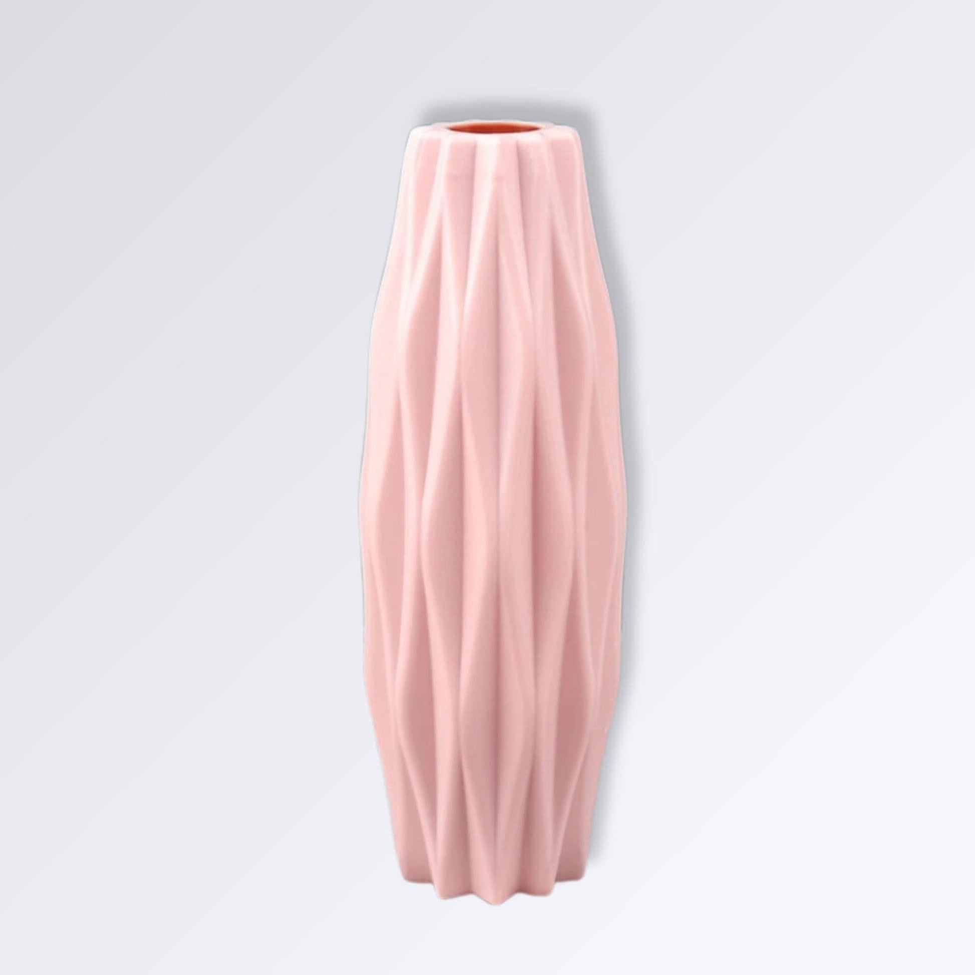 Vase à Fleurs Imitation Céramique Couleur Rose