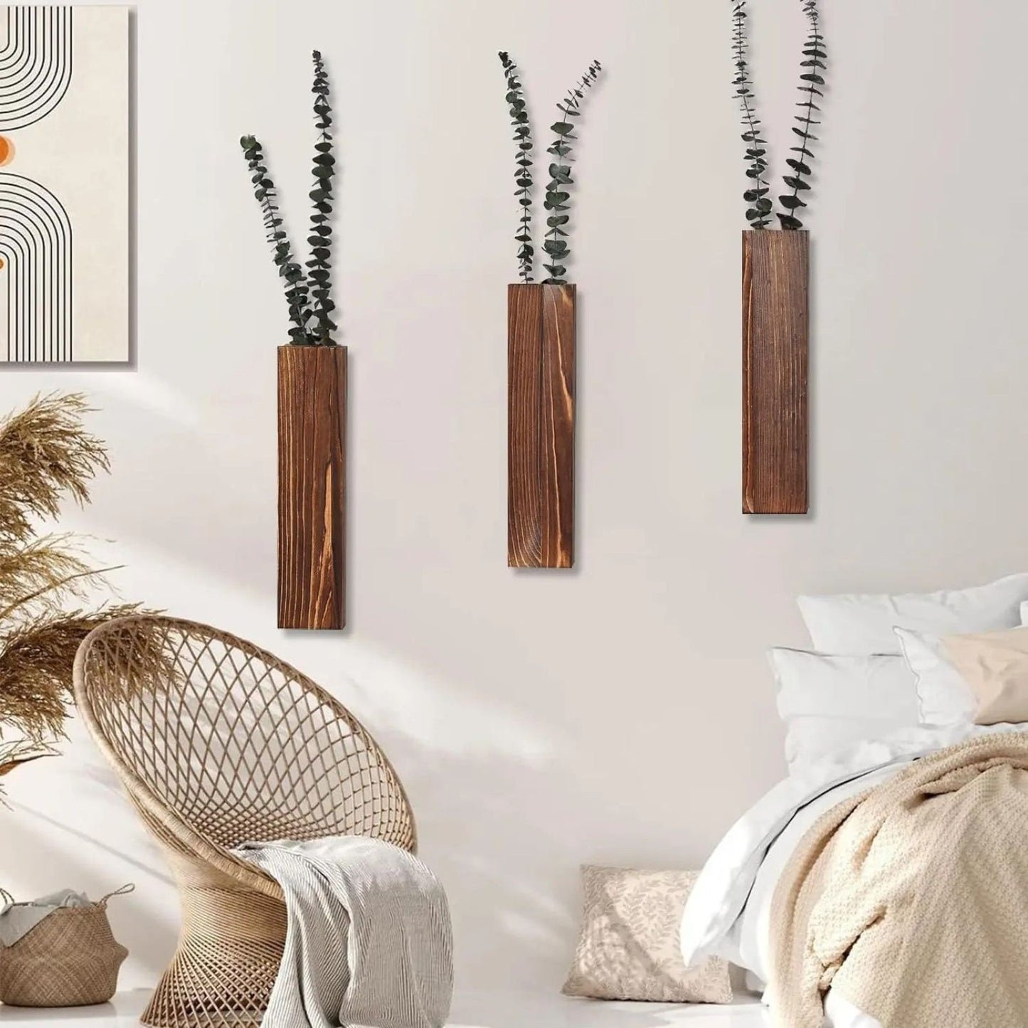 Vase Mural en Bois