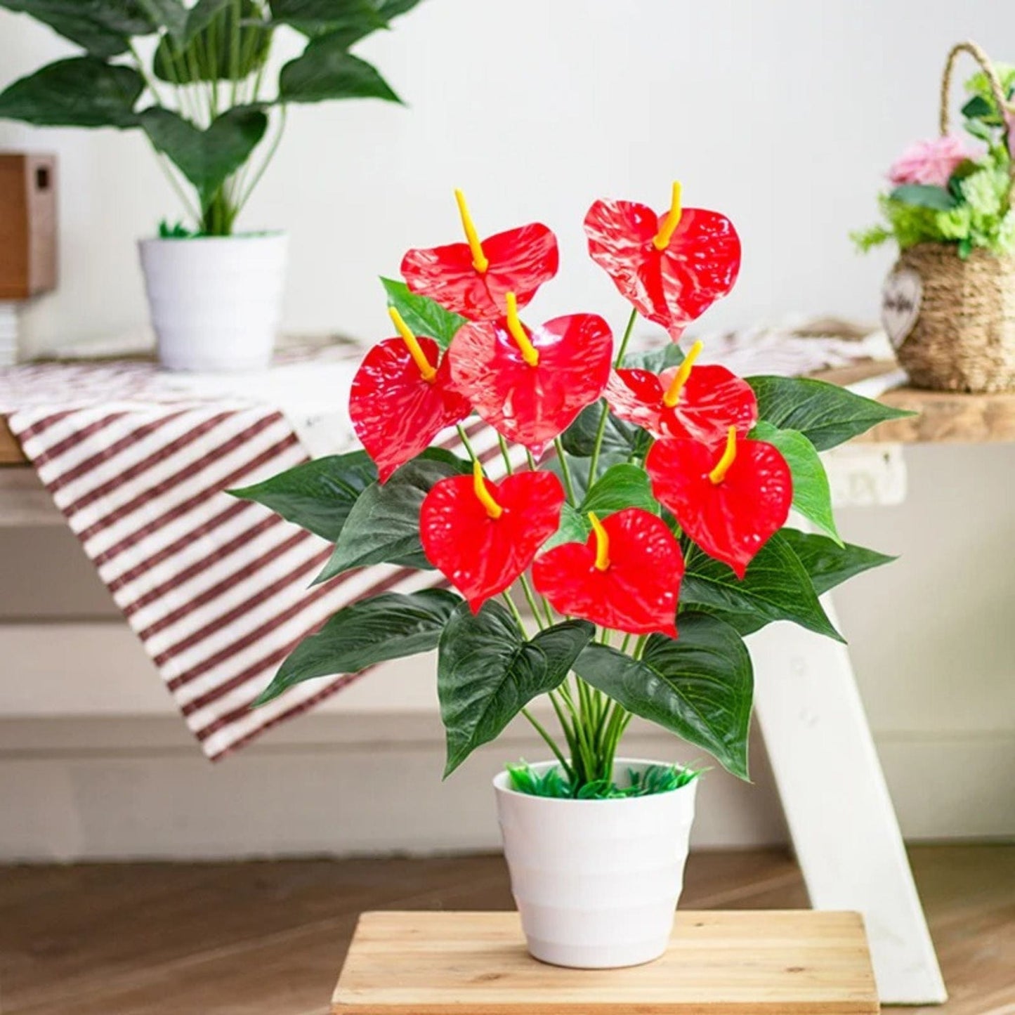 Anthurium Artificielle Rouge