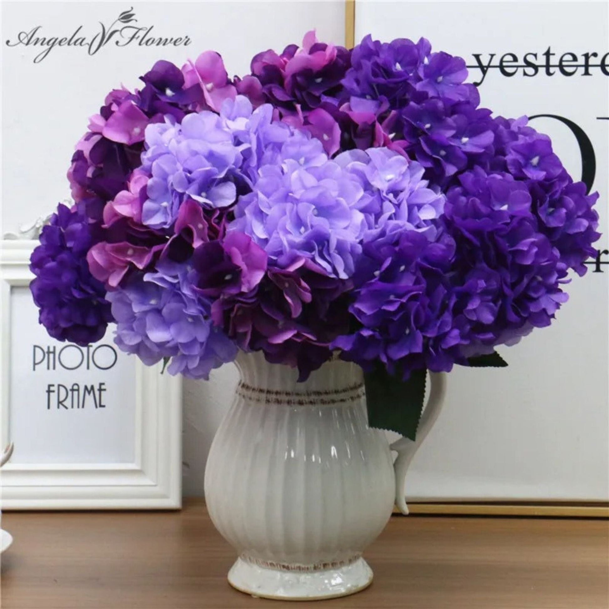 Bouquet d'Hortensia | Perles Vertes