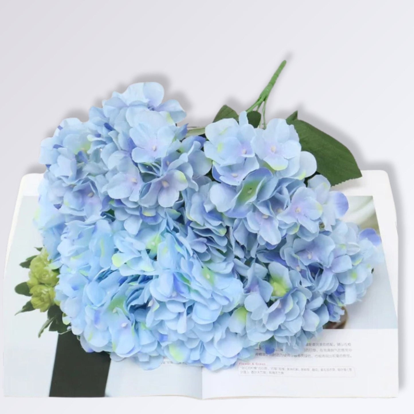 Bouquet d'Hortensia | Perles Vertes Bleu