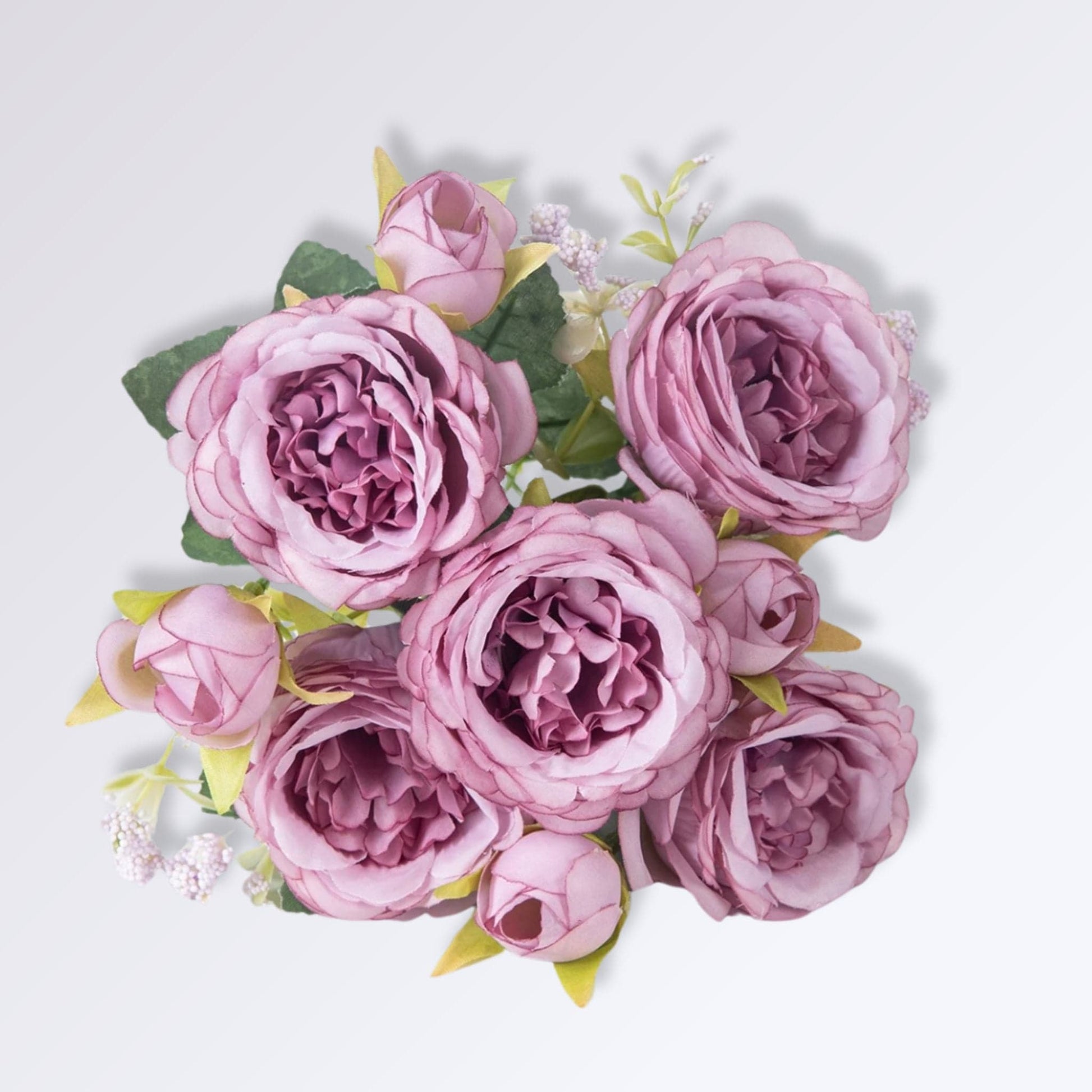 Bouquet De Fleurs Artificielles Haut De Gamme Mauve