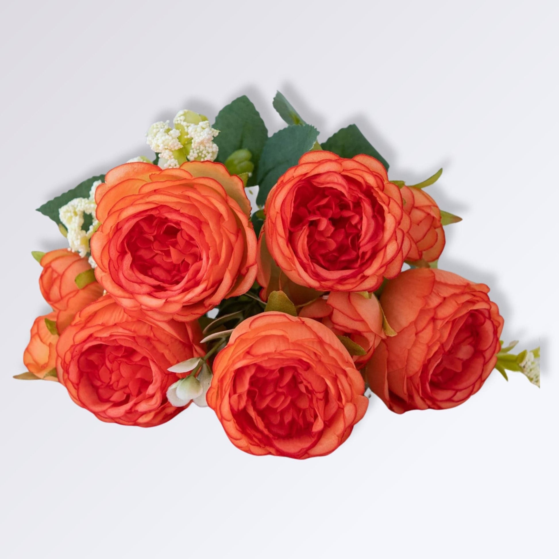 Bouquet De Fleurs Artificielles Haut De Gamme Orange