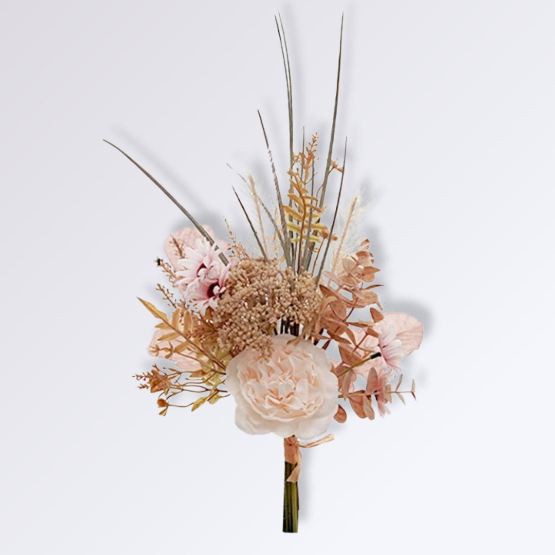 Bouquet de Fleurs Artificielles Haut de Gamme | Perles Vertes Pampas