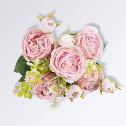 Bouquet De Fleurs Artificielles Haut De Gamme Rose clair