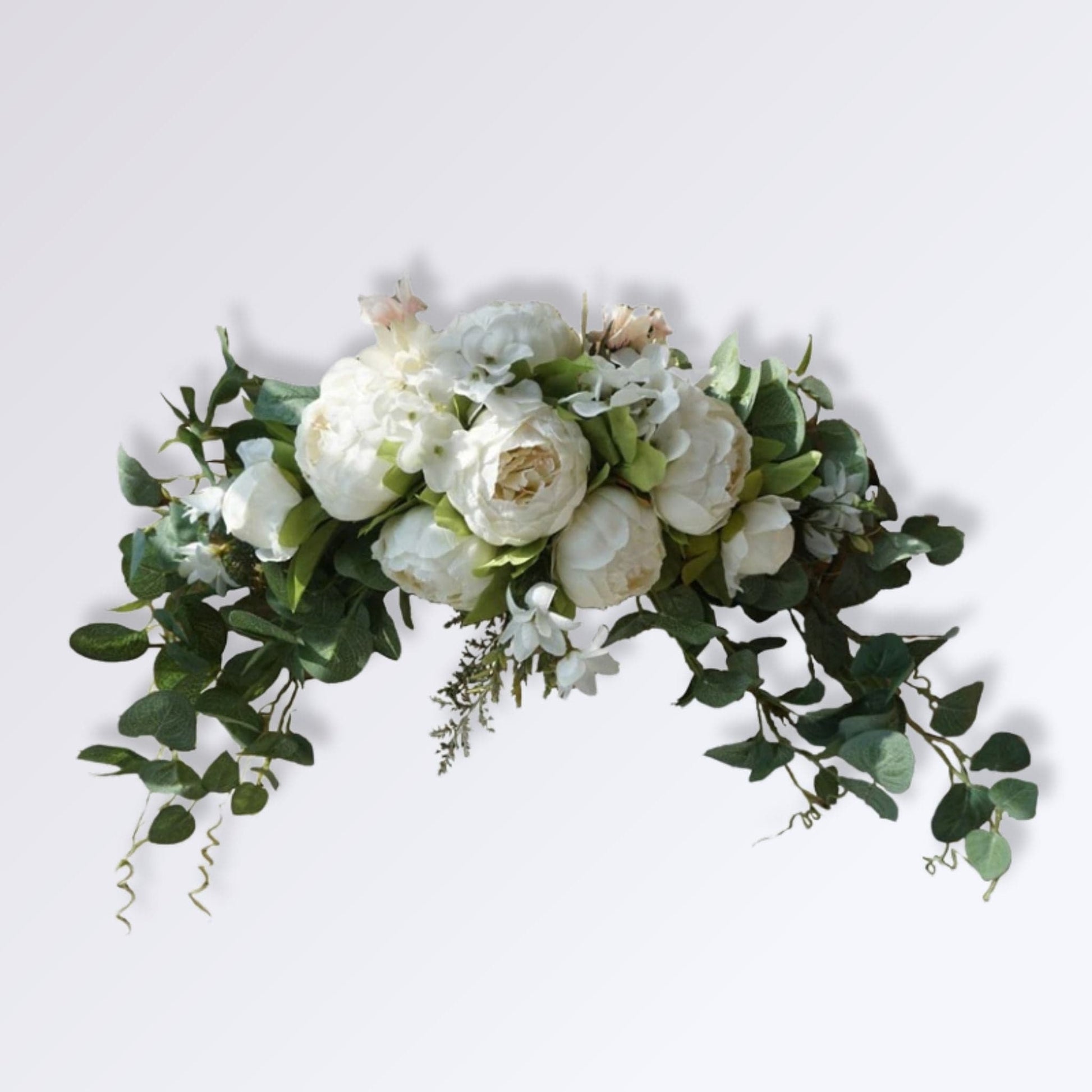 Bouquet de Fleurs Artificielles pour Cimetière Blanc