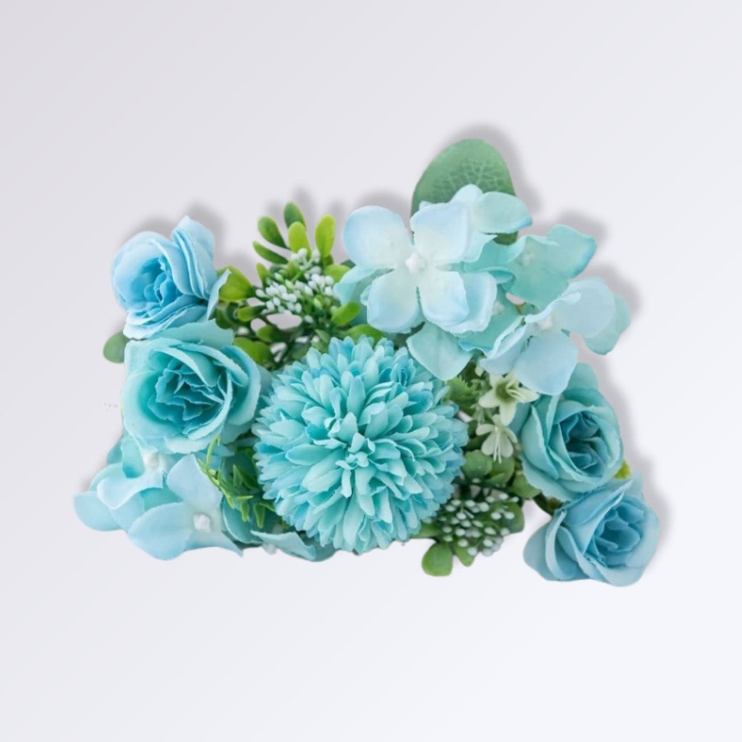 Bouquet de Fleurs Artificielles Pour Cimetière Bleu