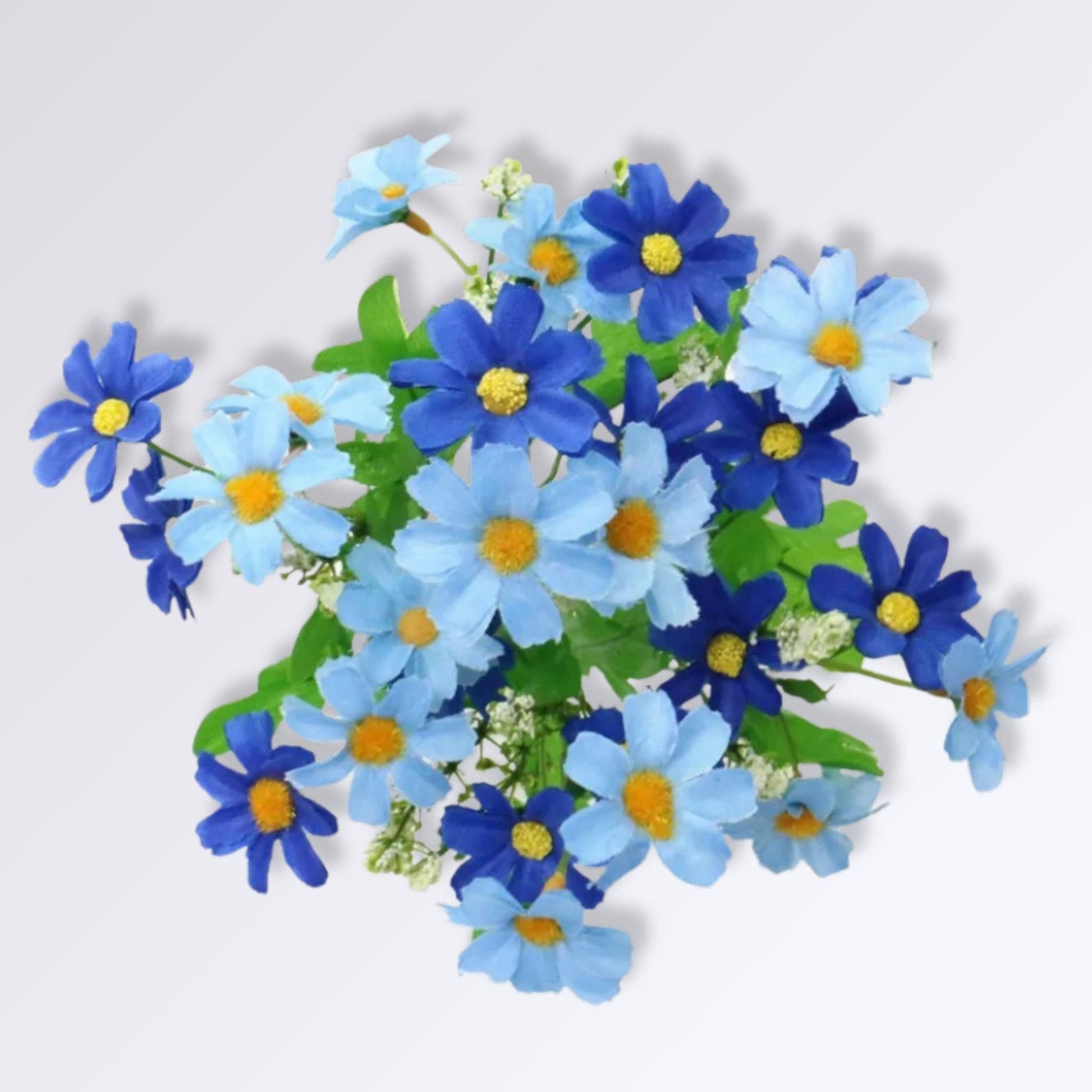 Bouquet de Marguerite Artificielle | Perles Vertes Bleu