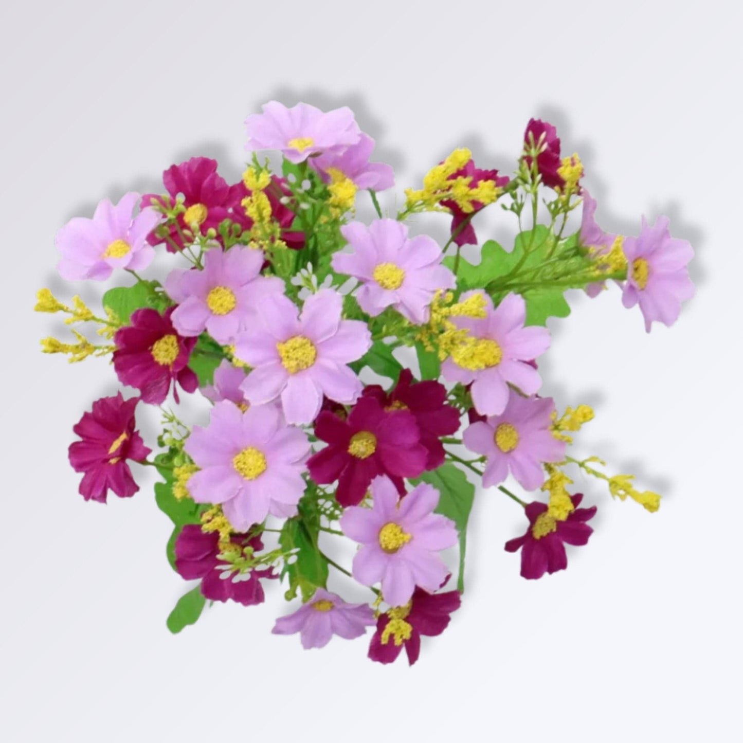 Bouquet de Marguerite Artificielle | Perles Vertes Violet