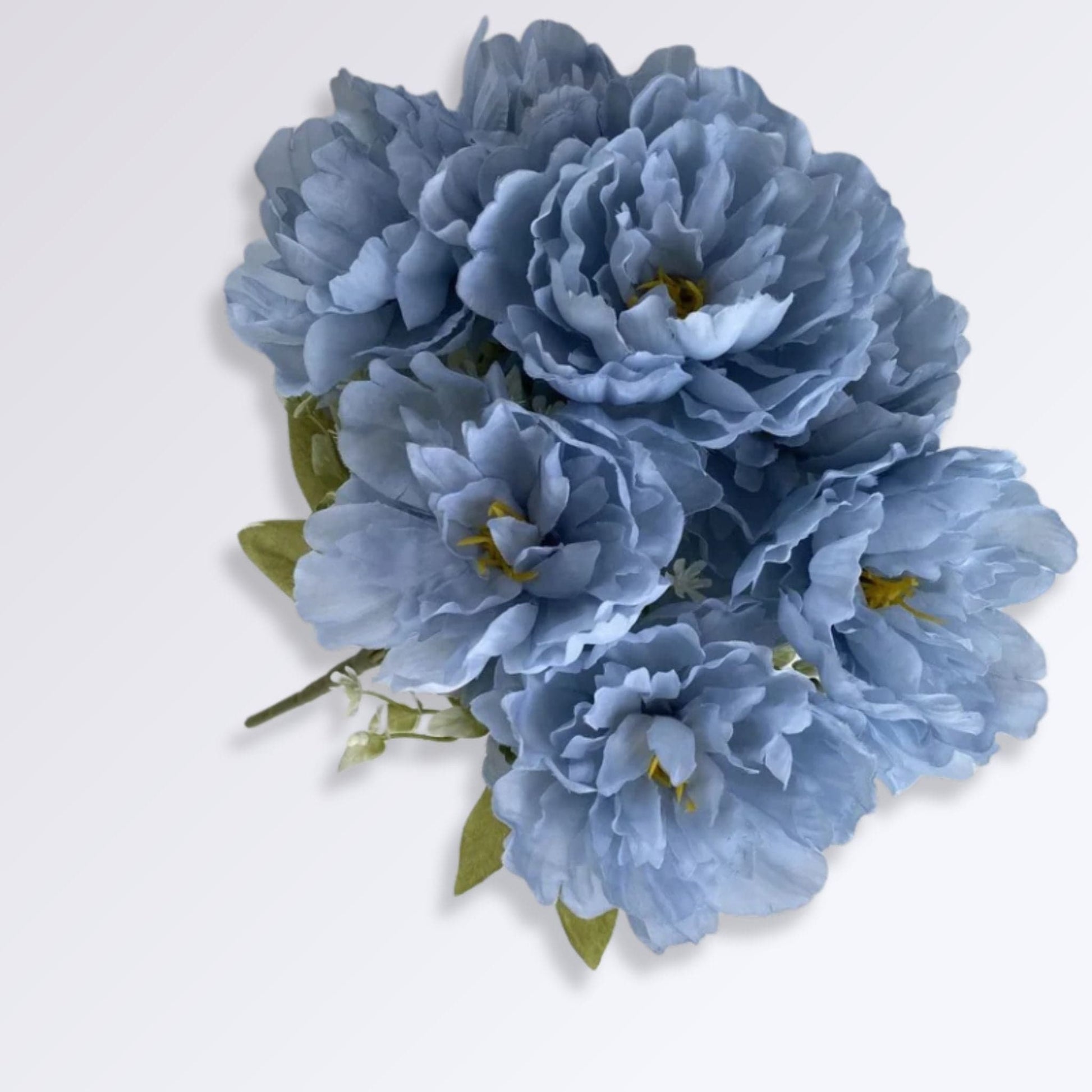 Bouquet de Pivoines Artificiel | Perles Vertes Bleu