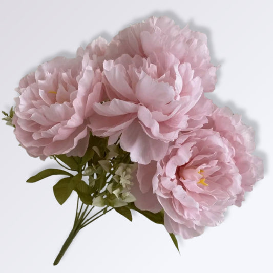 Bouquet de Pivoines Artificiel | Perles Vertes Rose