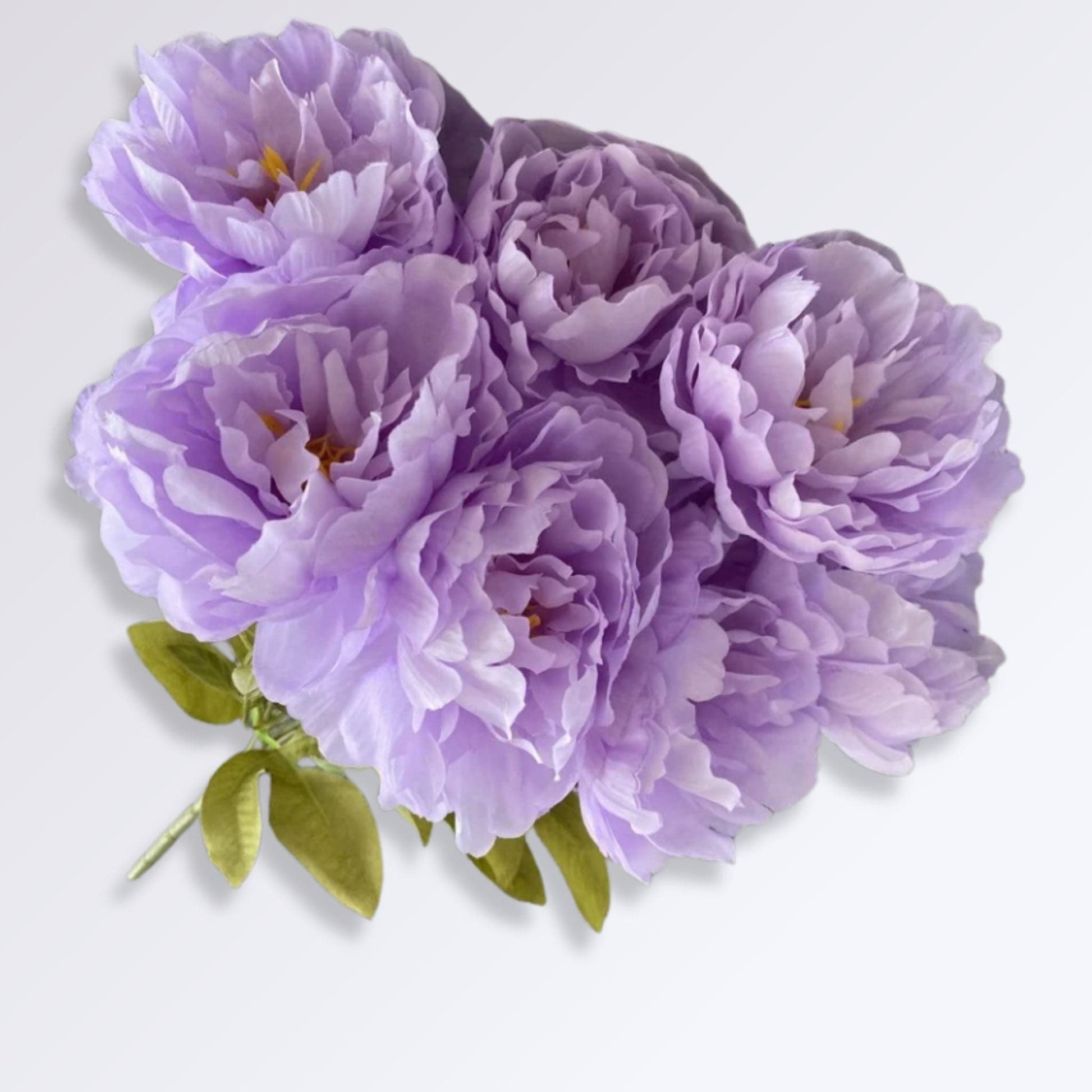 Bouquet de Pivoines Artificiel | Perles Vertes Violet