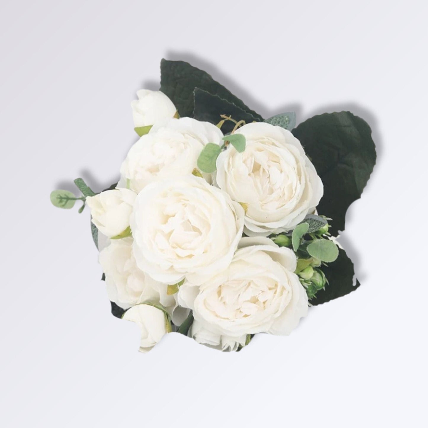 Bouquet de Pivoines Artificielles Blanc