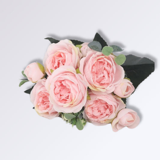 Bouquet de Pivoines Artificielles Rose