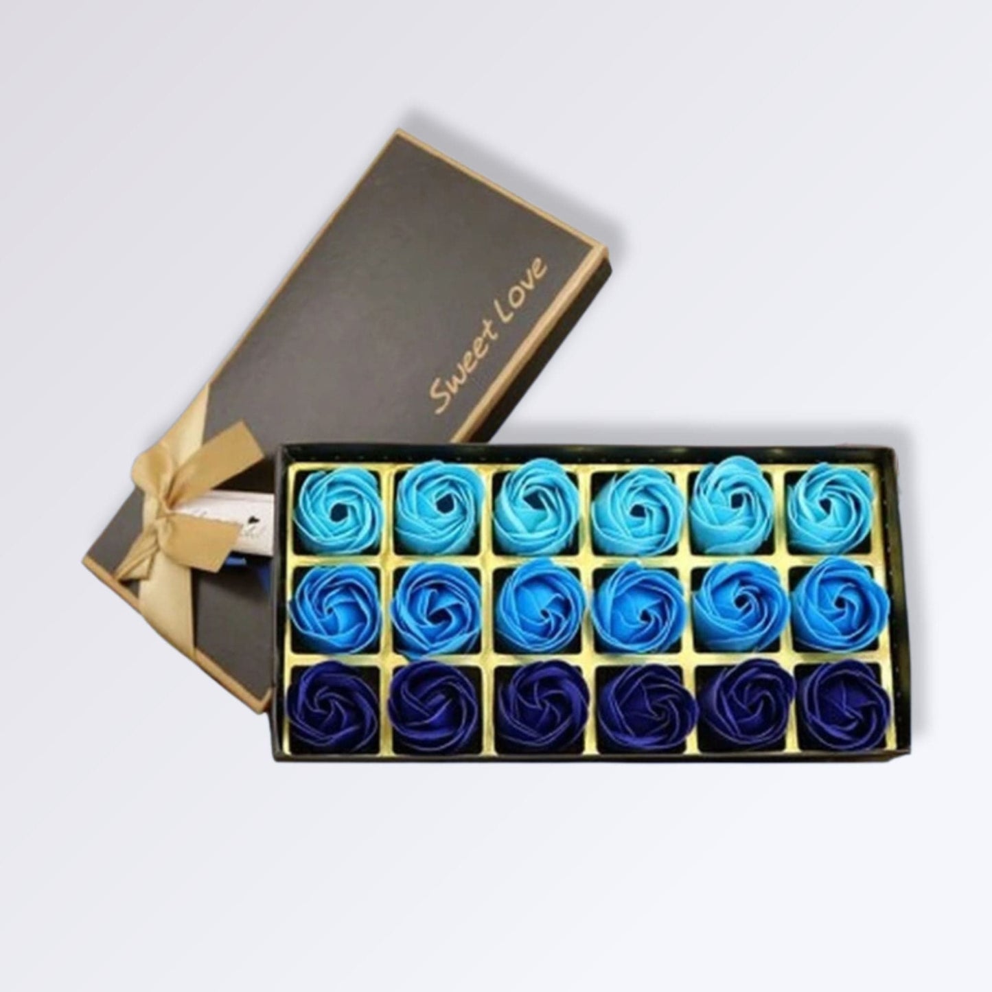 Coffret Rose Éternelle | Perles Vertes Bleu