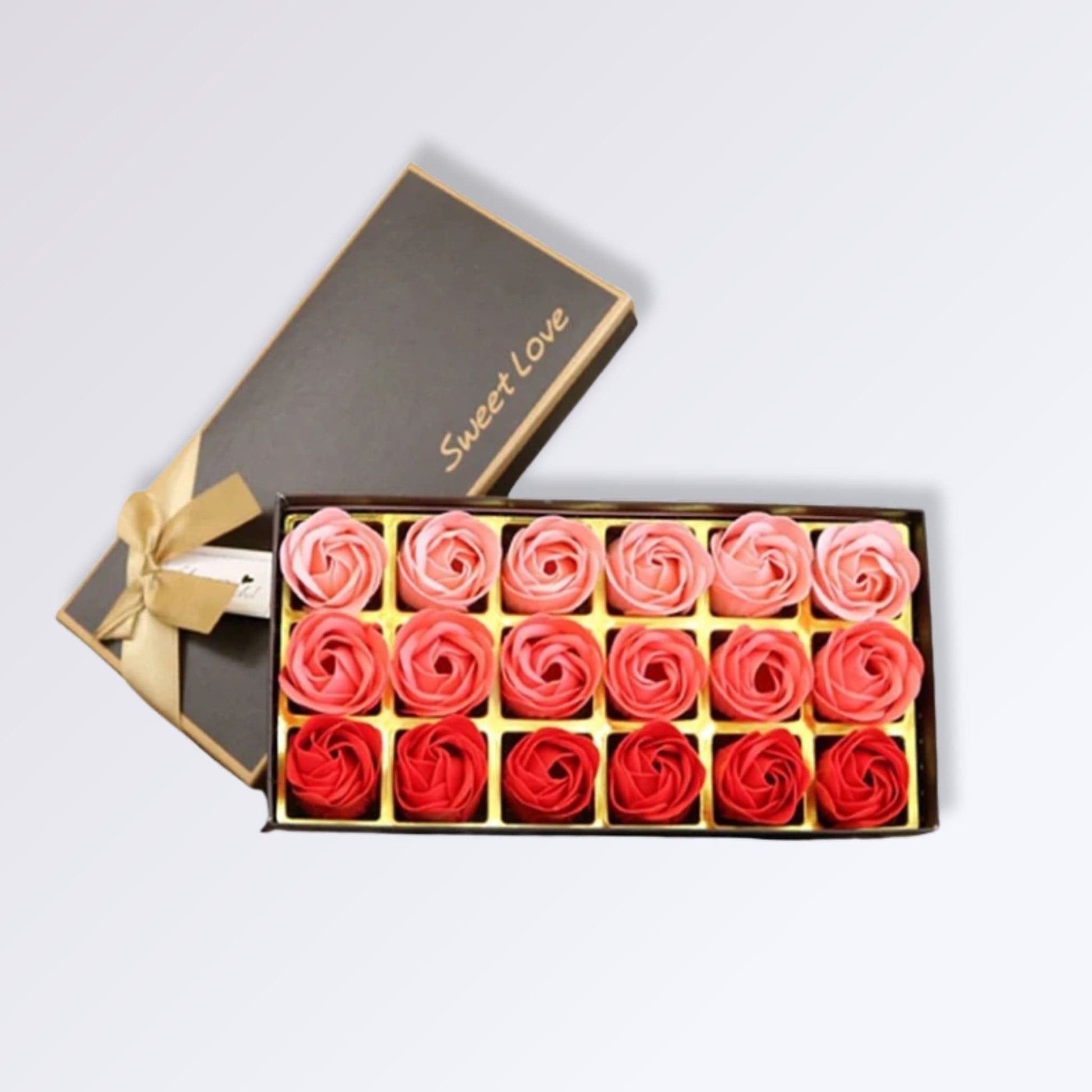 Coffret Rose Éternelle | Perles Vertes Rouge