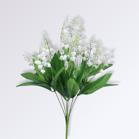 Faux Muguet | Perles Vertes Blanc