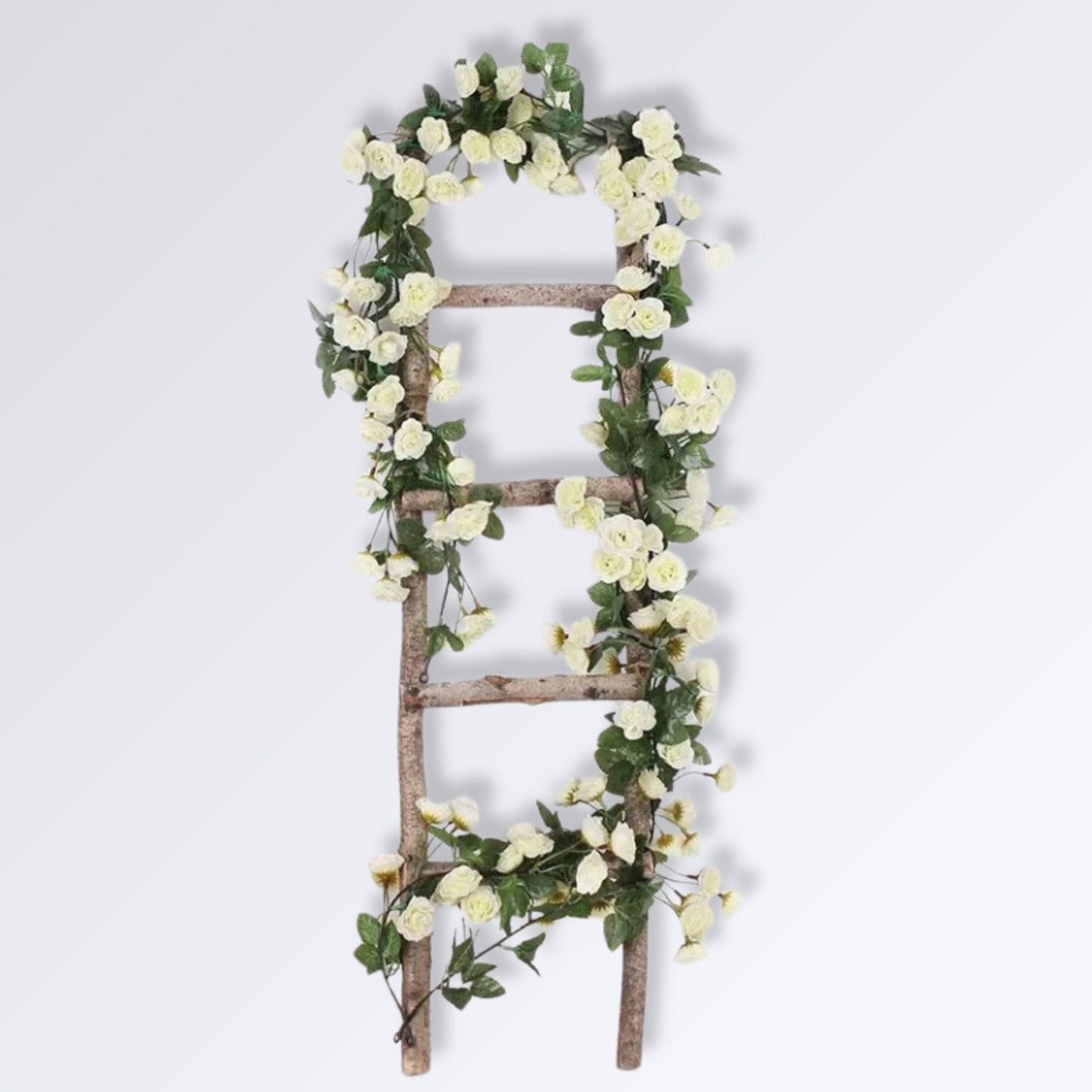 Guirlande de Fleurs Artificielles | 70 roses Blanc