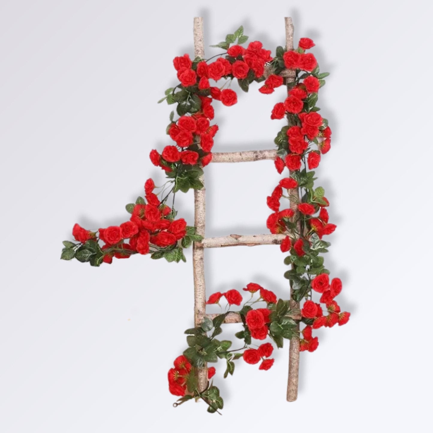 Guirlande de Fleurs Artificielles | 70 roses Rouge