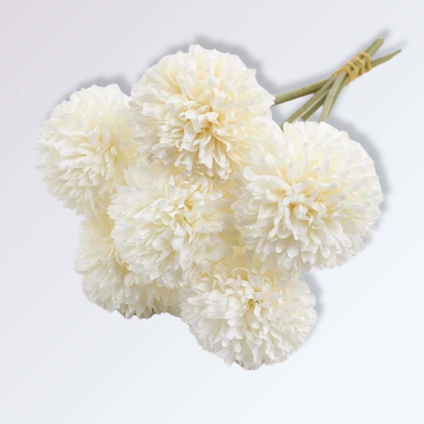 Hortensia Artificielle - Authentique bouquet extérieur | Perles Vertes Blanc