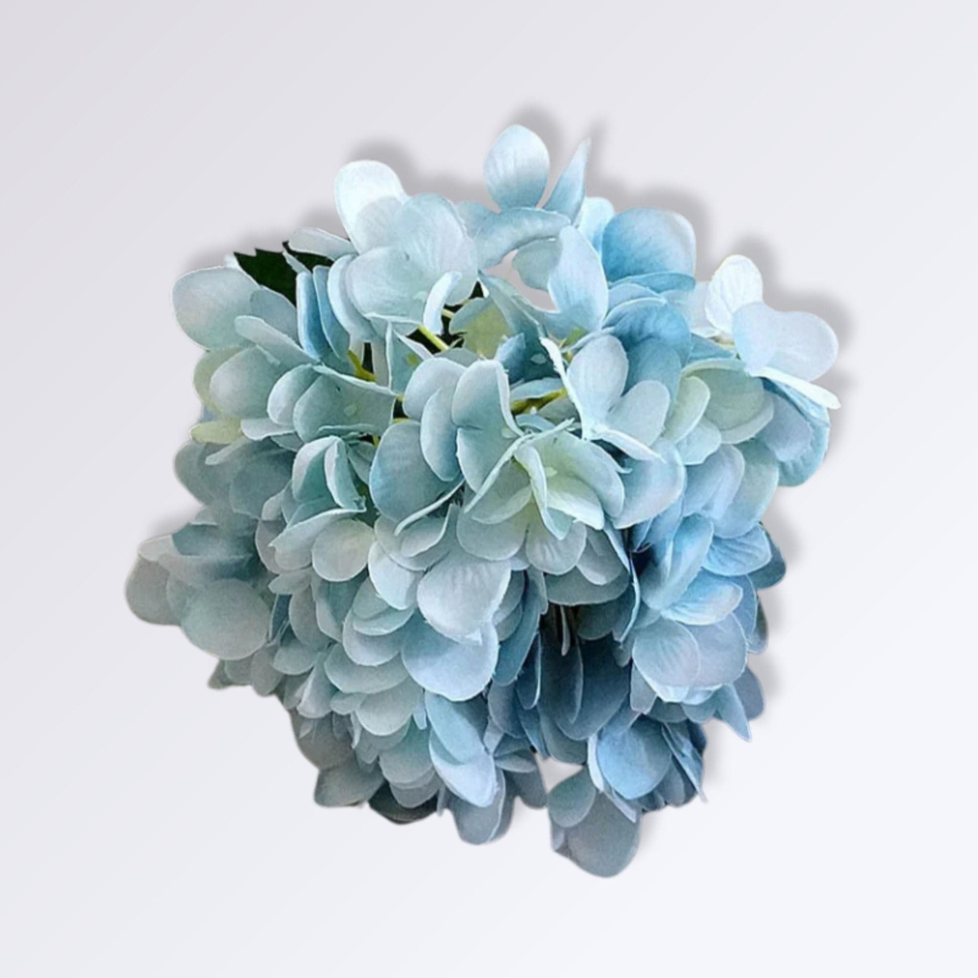 Hortensia Artificielle Haut de Gamme | Perles Vertes Bleu