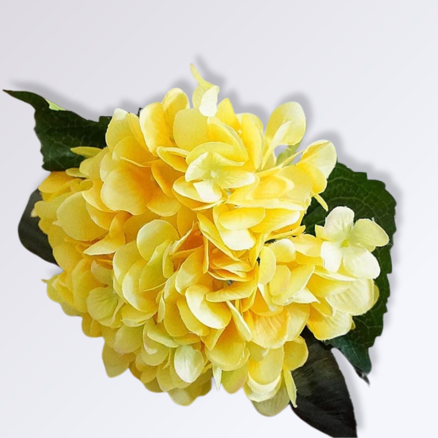 Hortensia Artificielle Haut de Gamme | Perles Vertes Jaune