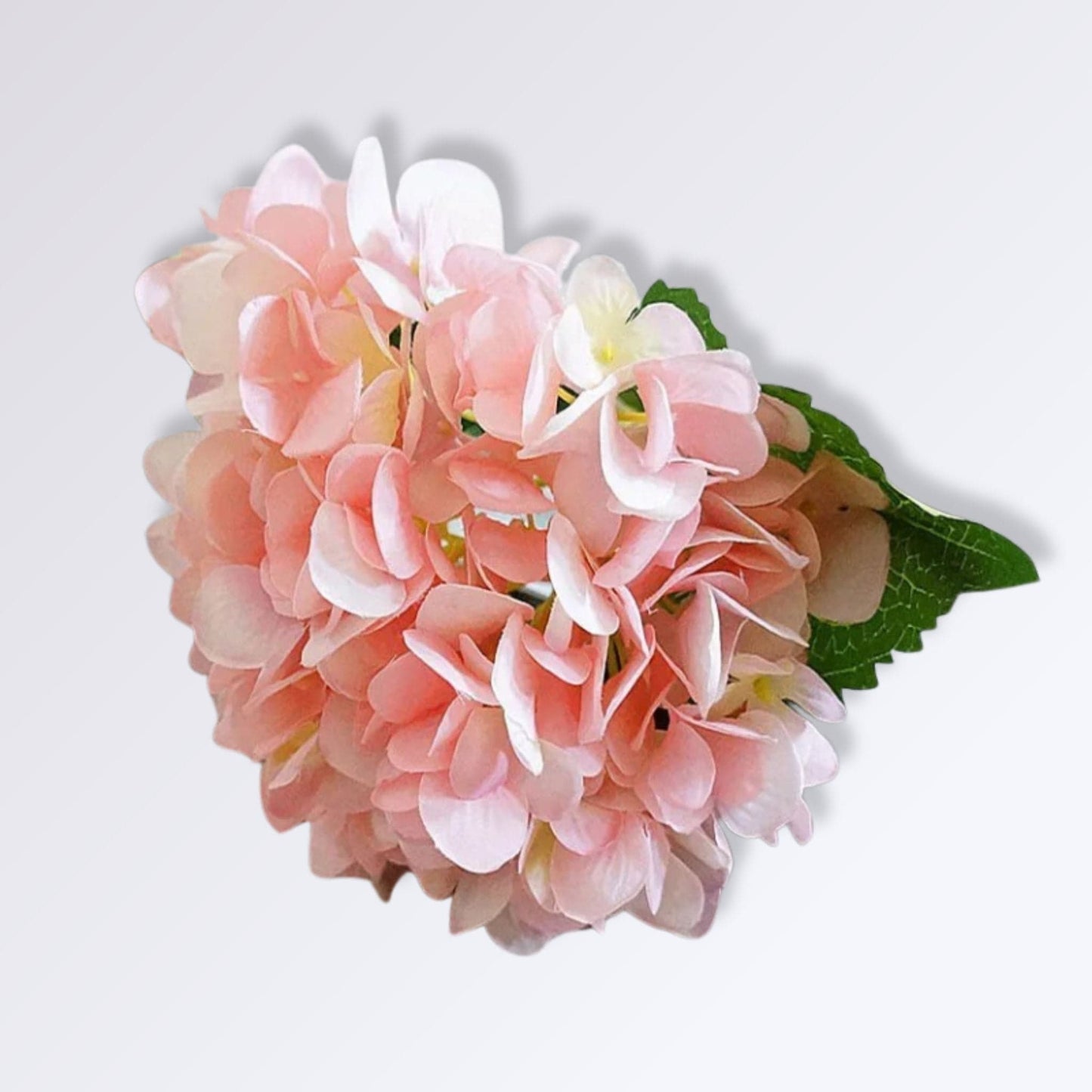 Hortensia Artificielle Haut de Gamme | Perles Vertes Rose