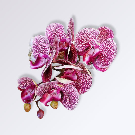 Orchidées Artificielles Réalistes | Perles Vertes Violet