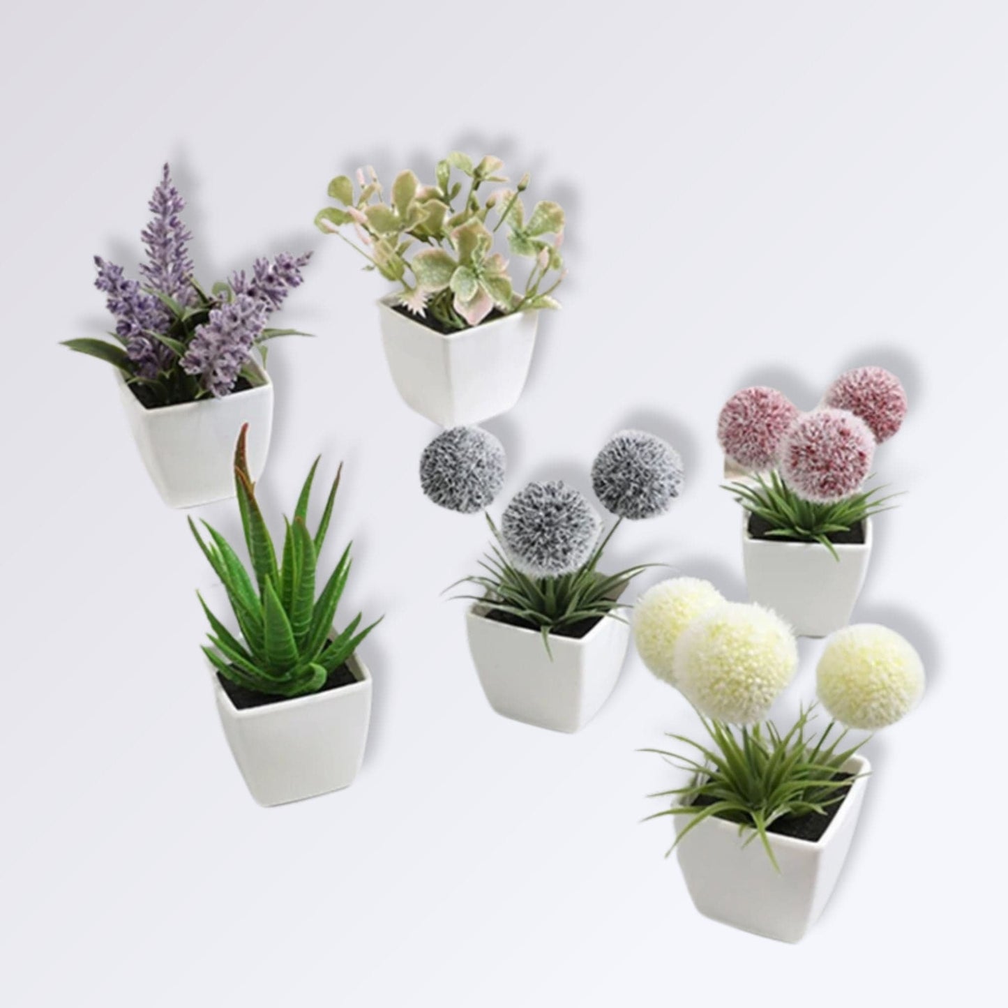 Plantes Artificielle en Pot | Perles Vertes Composition 1