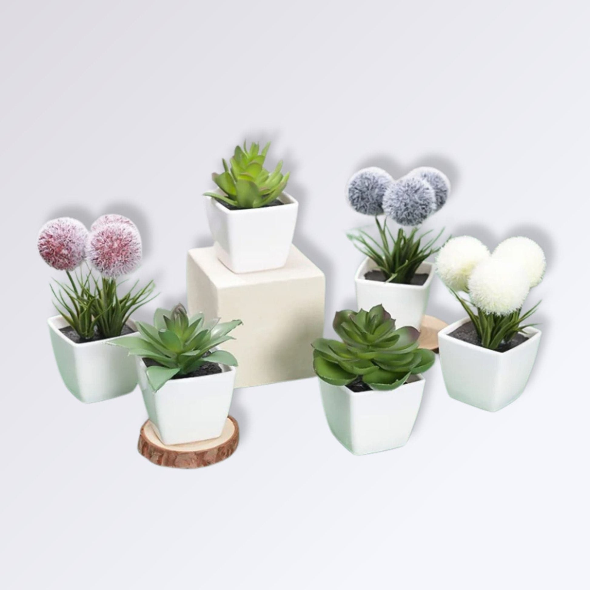 Plantes Artificielle en Pot | Perles Vertes Composition 2