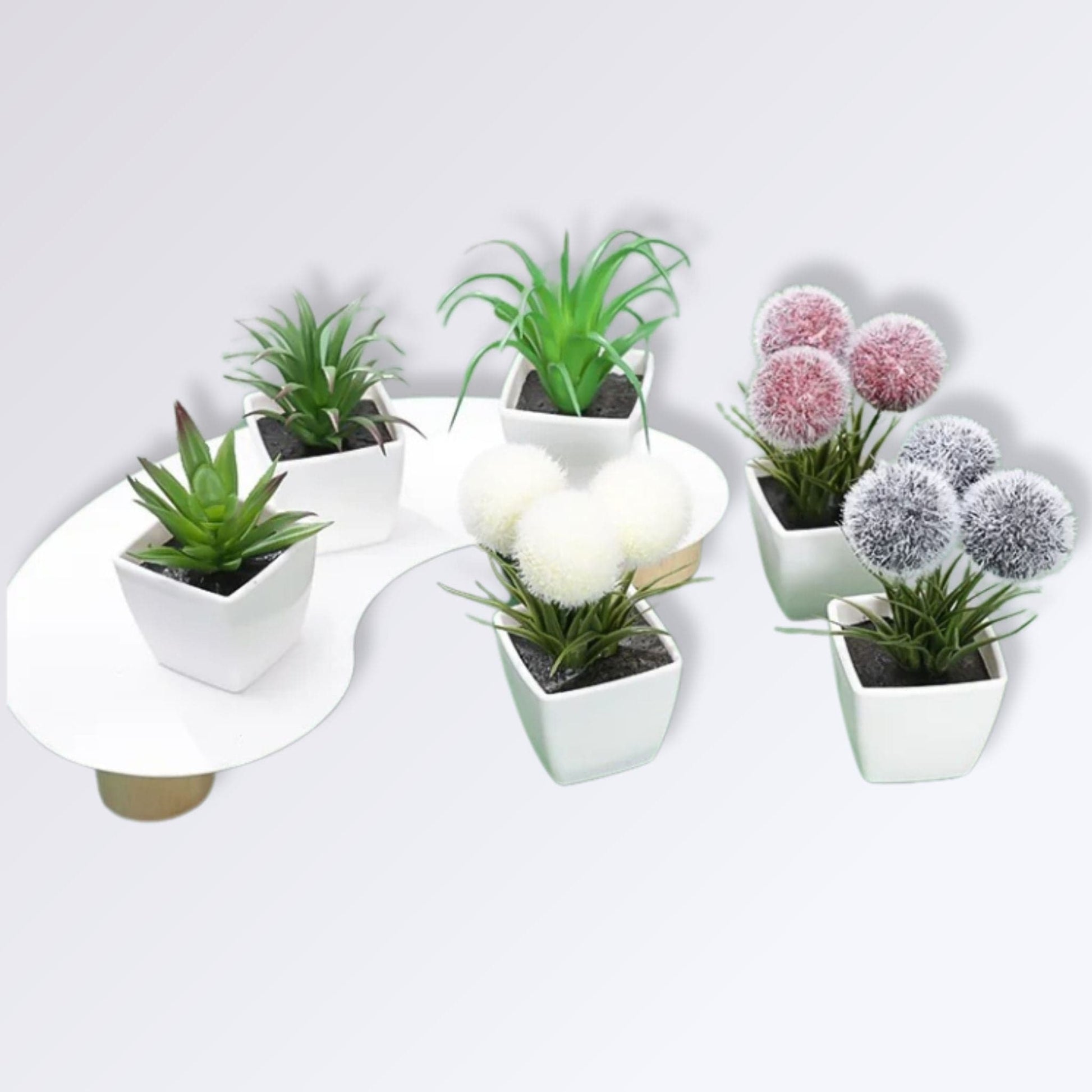 Plantes Artificielle en Pot | Perles Vertes Composition 3